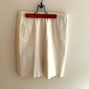 Slit front JCREW white skirt